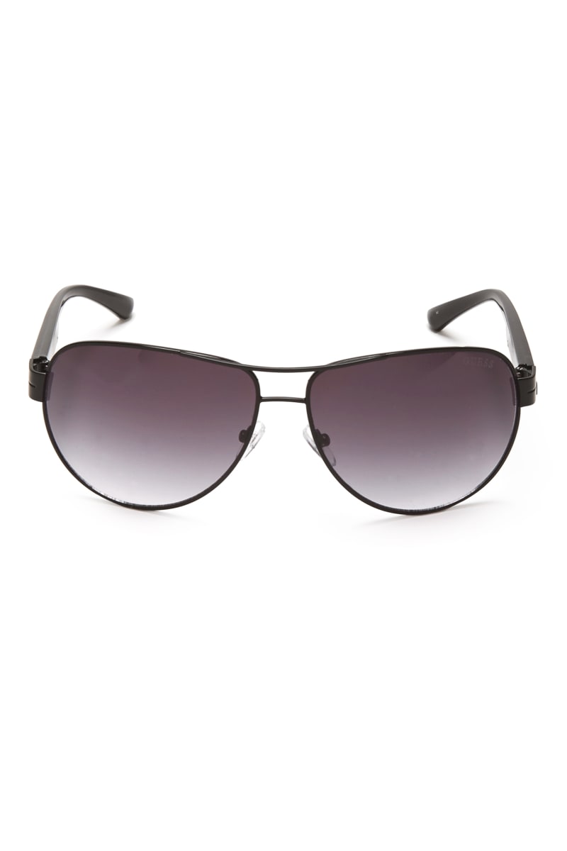 Mens' Guess Metal Aviator Sunglasses