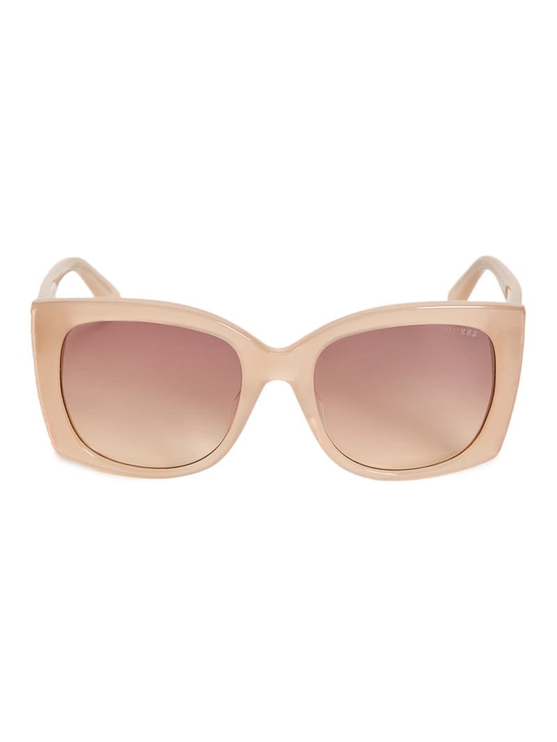 Womens' Guess Oversized Plastic Butterfly Sunglasses - PowderPink