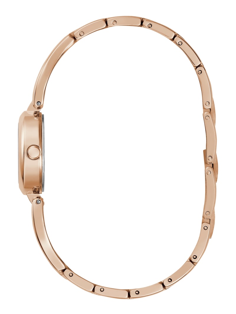 Women's Guess Rose Gold-Tone Cutout Bracelet Analog Watch