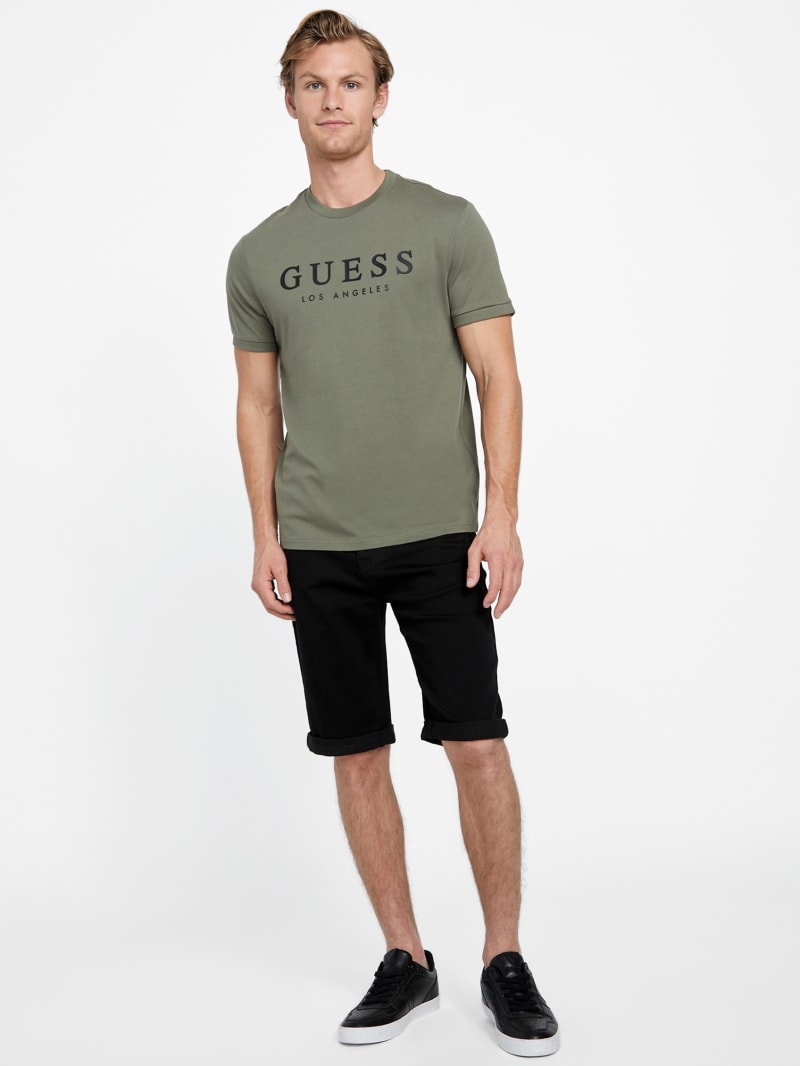 GUESS Kirk Logo Crew MEN Tee - Green