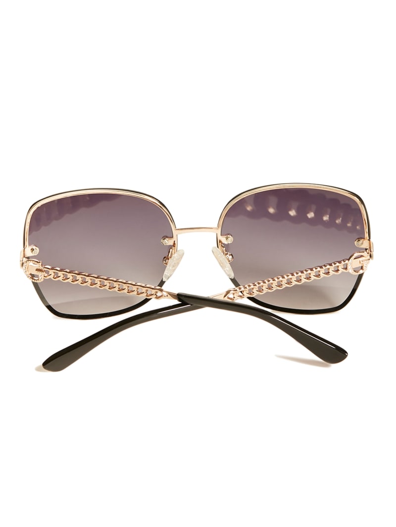 Womens' Guess Logo Chain Sunglasses