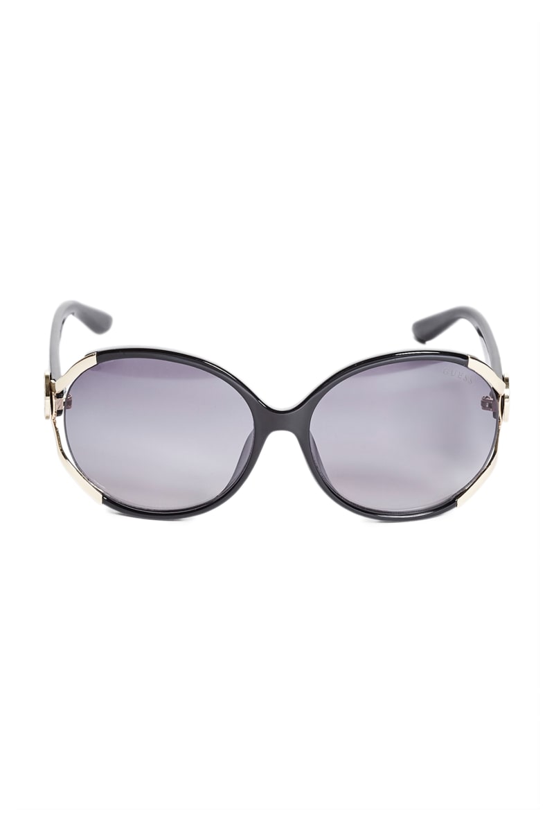 Womens' Guess Script Logo Plastic Sunglasses