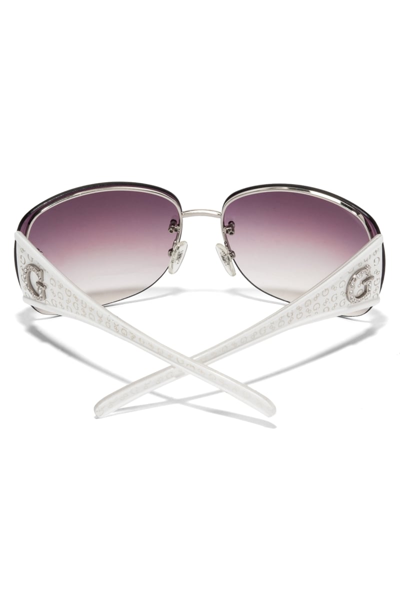 Womens' Guess Rimless Shield Sunglasses