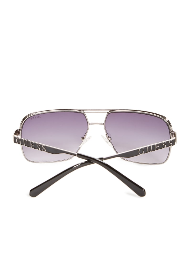 Mens' Guess Metal Navigator Sunglasses