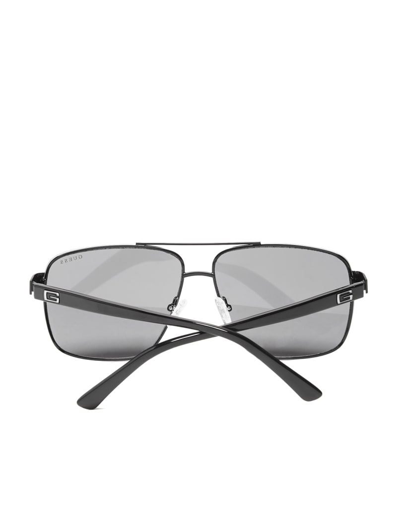 Mens' Guess Metal Navigator Sunglasses