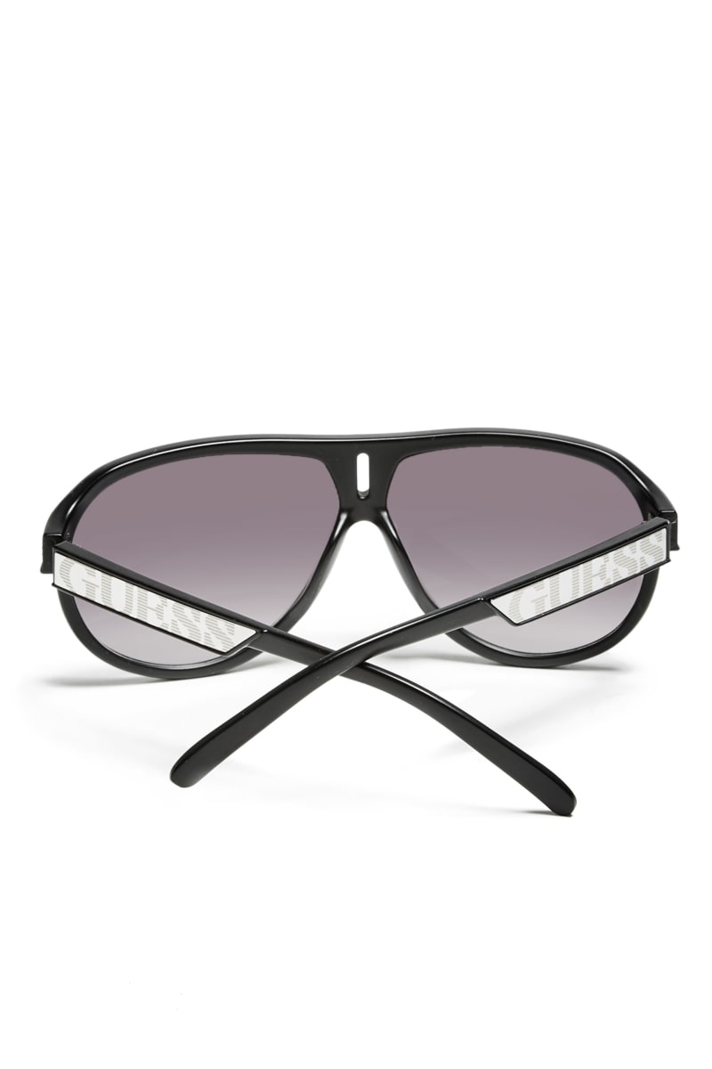 Mens' Guess Plastic Aviator Sunglasses