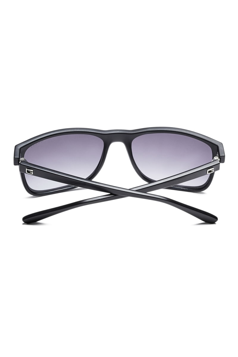 Mens' Guess Matte Plastic Square Sunglasses