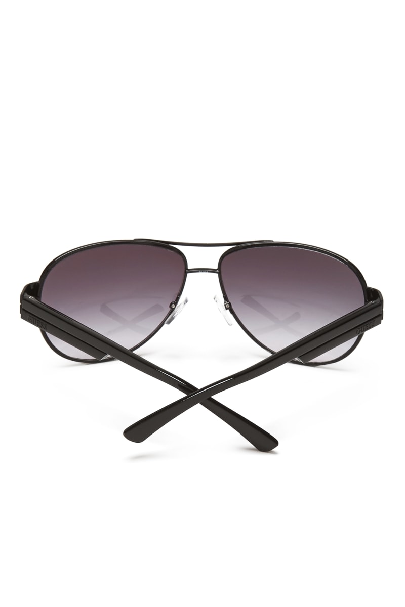 Mens' Guess Metal Aviator Sunglasses