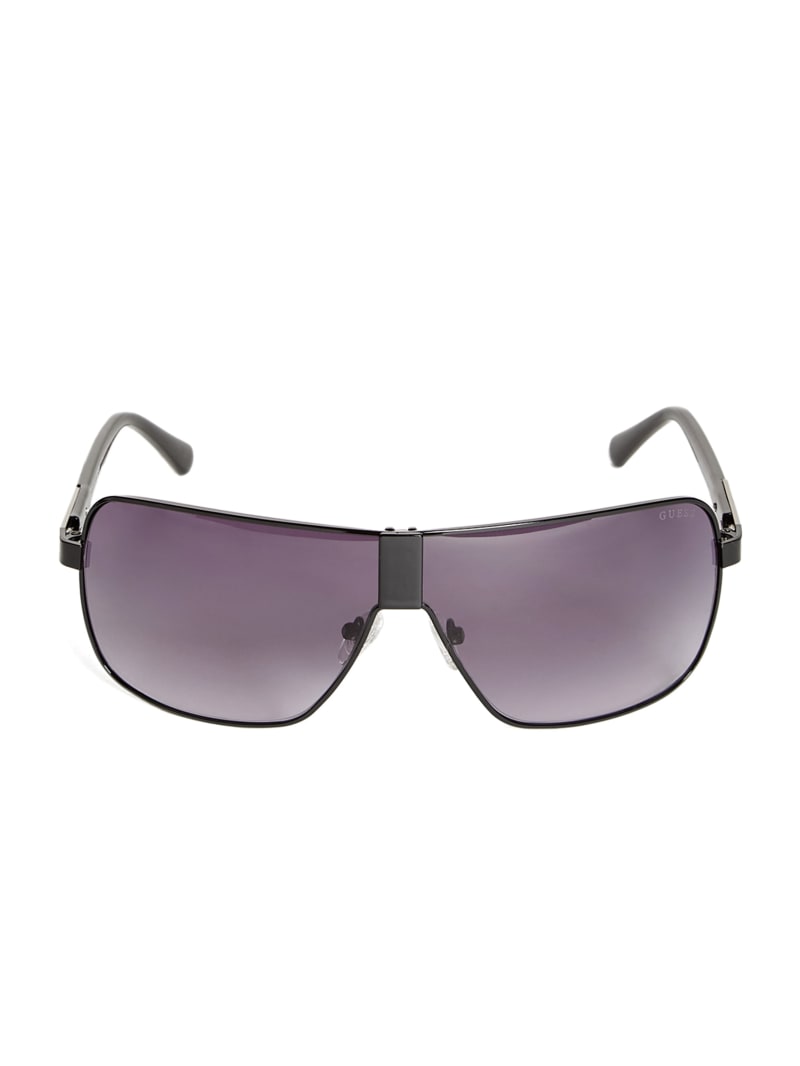 Mens' Guess Metal Shield Sunglasses