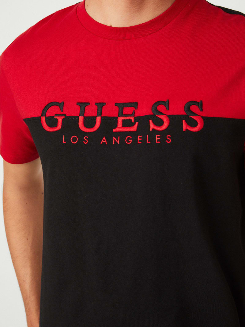 GUESS Davion Logo Crewneck Tee MEN - Red