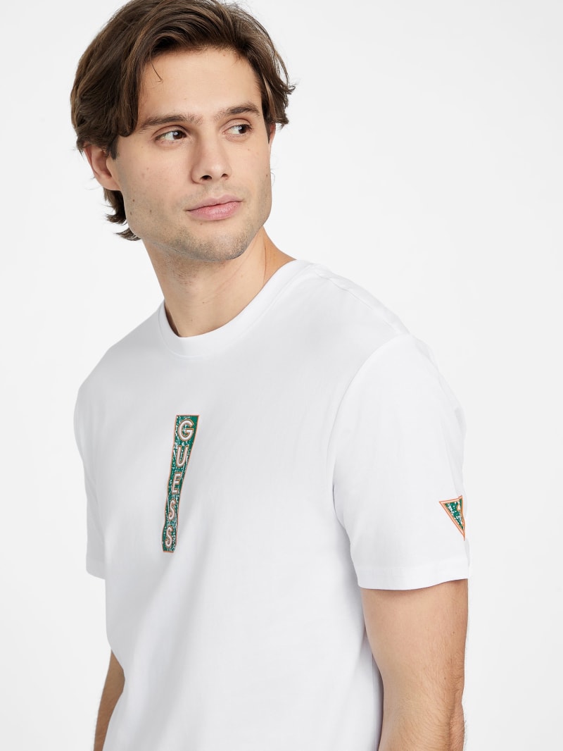 GUESS Ghom Logo MEN Tee - White