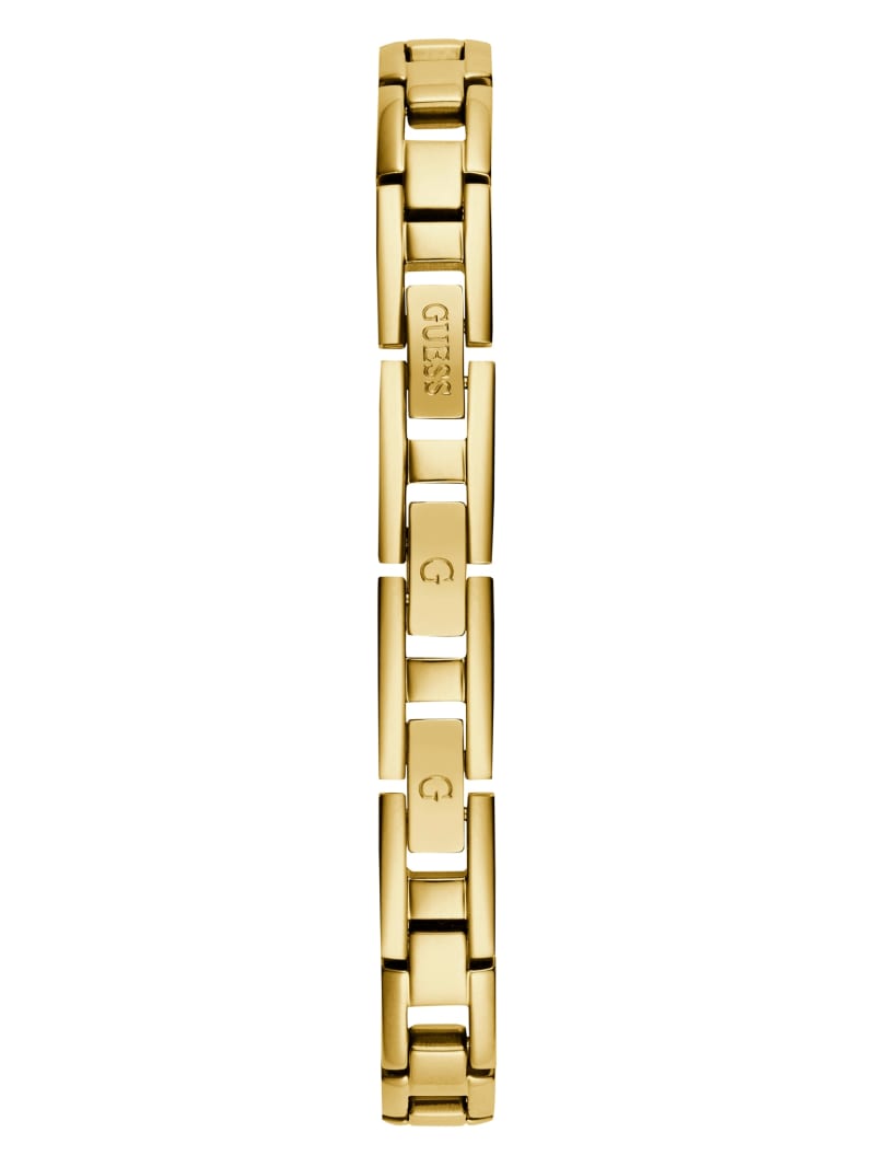 Guess Gold-Tone Cutout Bracelet Analog Watch