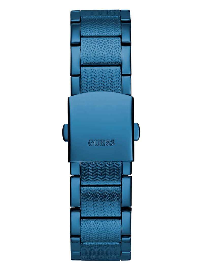 Mens' Guess Blue Analog Watch