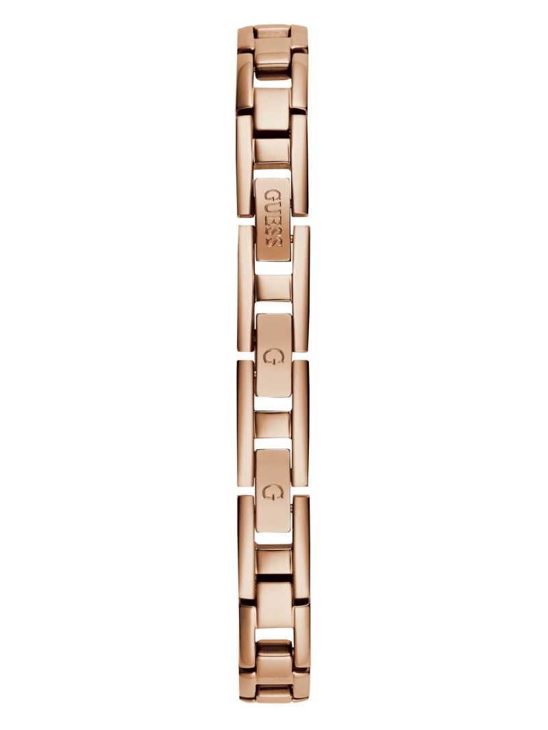 Women's Guess Rose Gold-Tone Cutout Bracelet Analog Watch