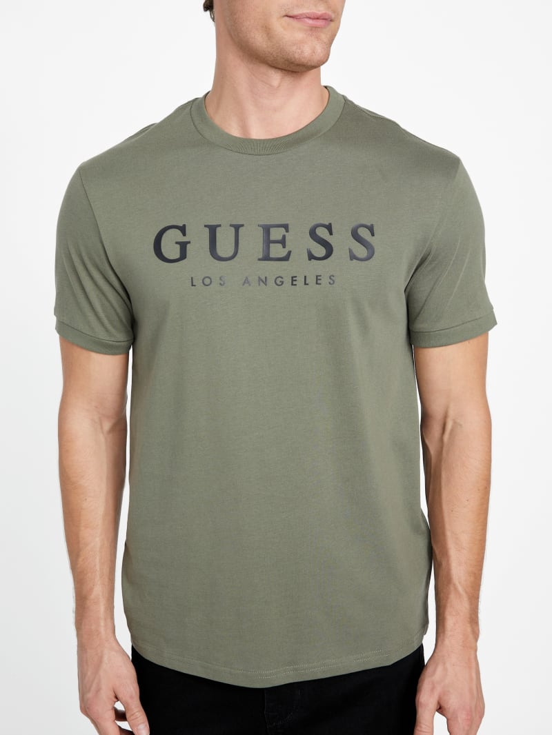 GUESS Kirk Logo Crew MEN Tee - Green