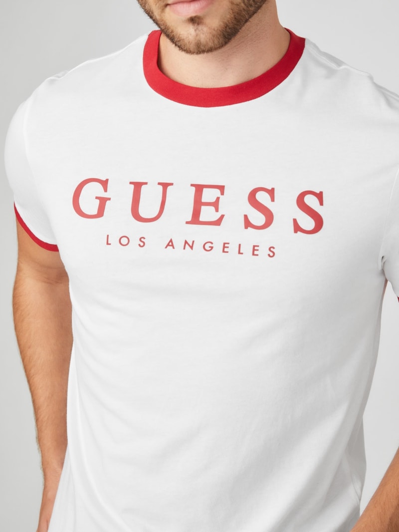 GUESS Kirk Logo Crew MEN Tee - White