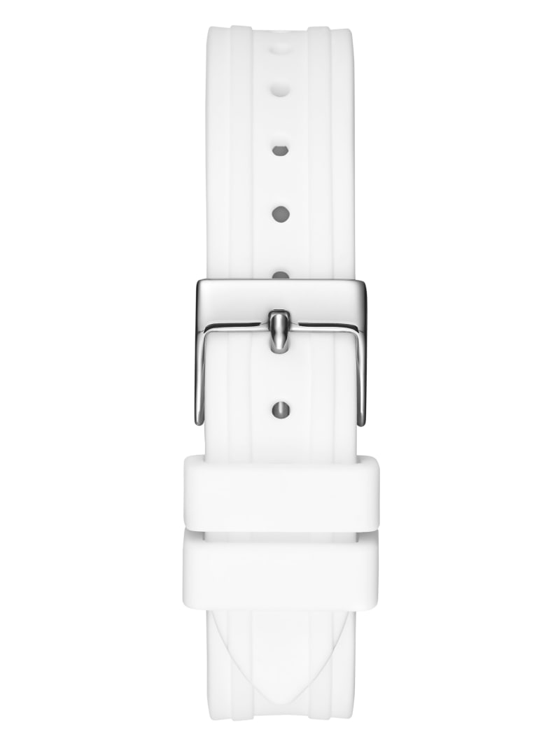 Women's Guess White Silicon Watch