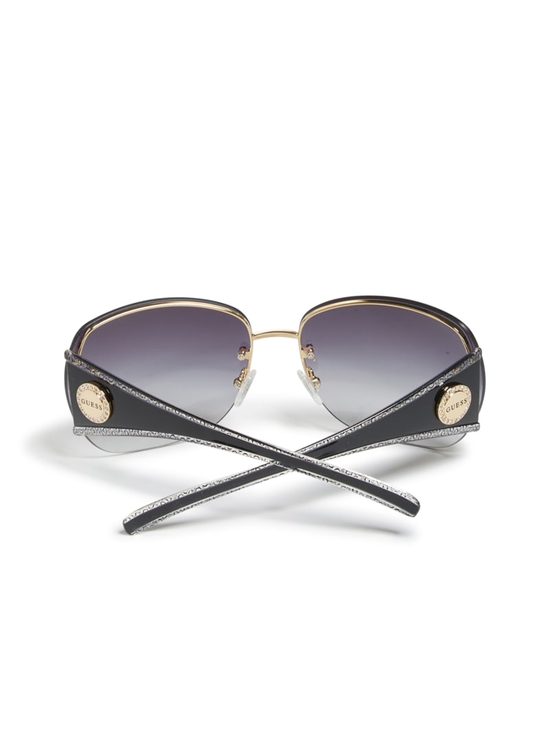 Womens' Guess Rimless Square Sunglasses