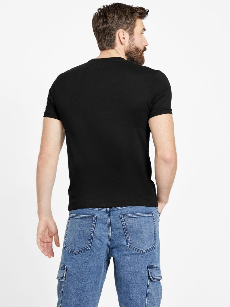 GUESS Kirk Logo Crew MEN Tee - Black