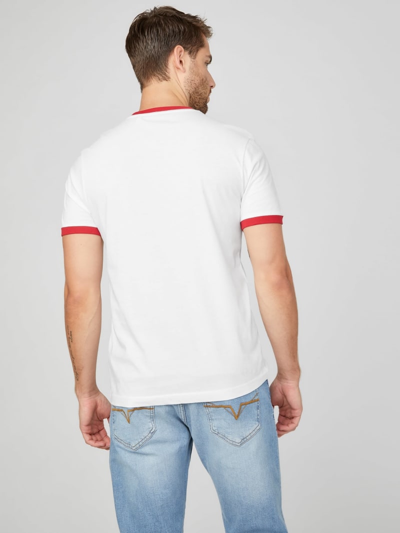 GUESS Kirk Logo Crew MEN Tee - White