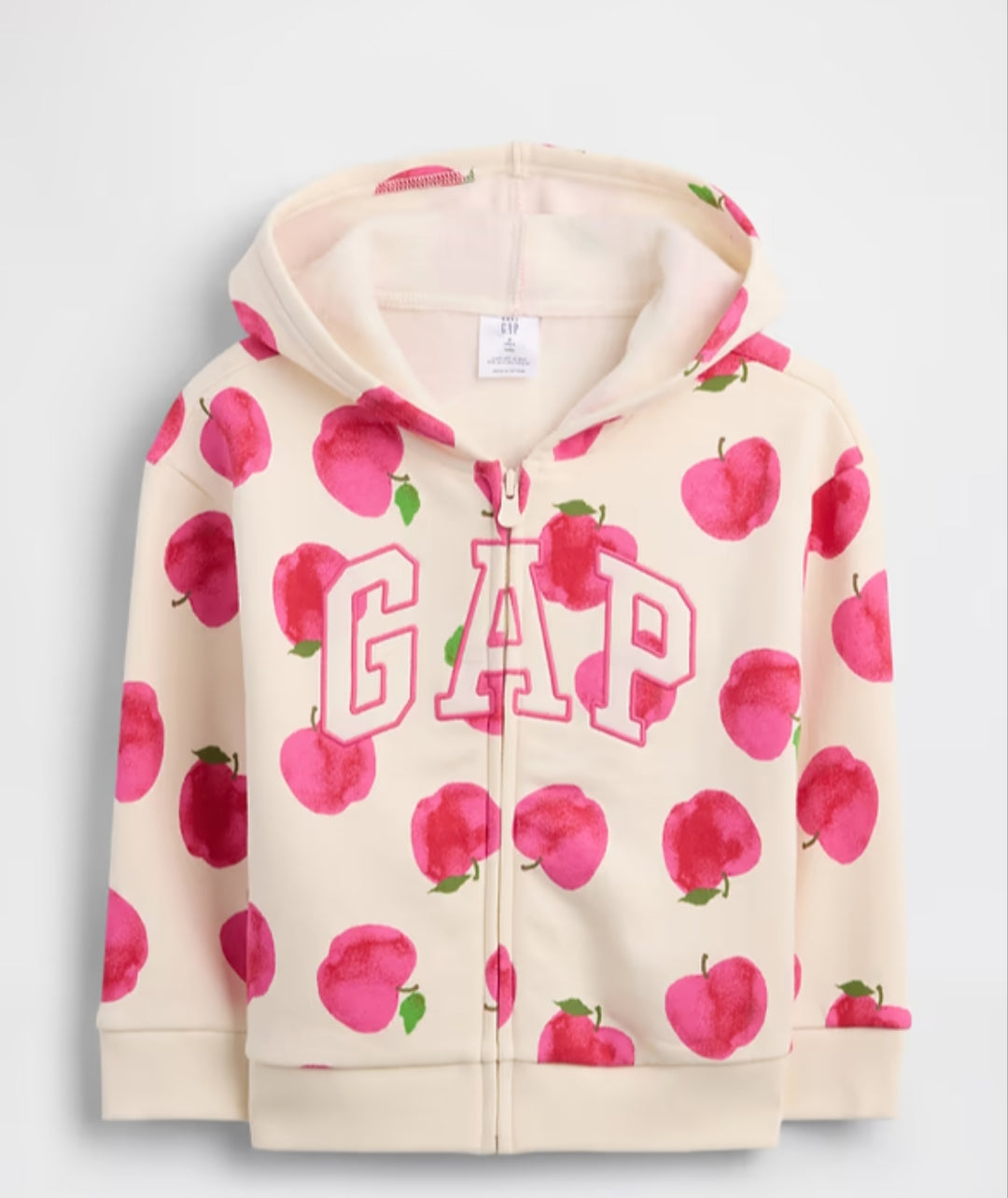 Gap babyGap Relaxed Colorblock Logo Hoodie - Apples Red Beige