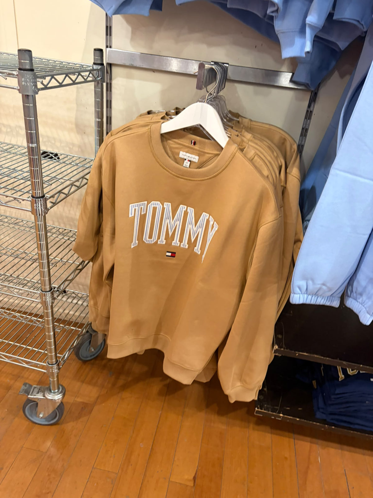 Tommy Varsity Tommy Logo Crewneck Women  Sweatshirt - Classic Khaki