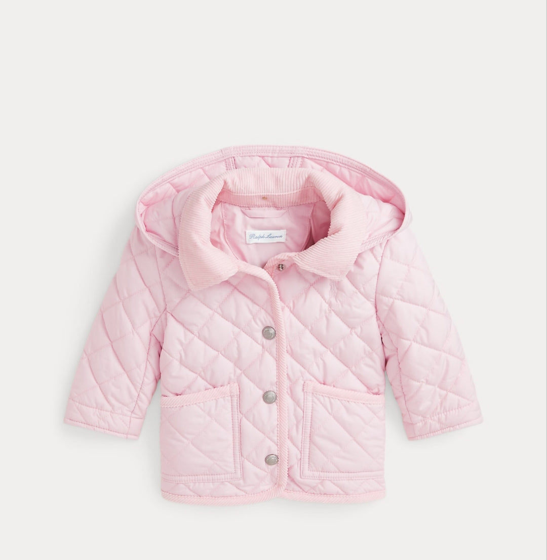 Ralph Lauren Quilted Barn  Girl Jacket - Hint of Pink