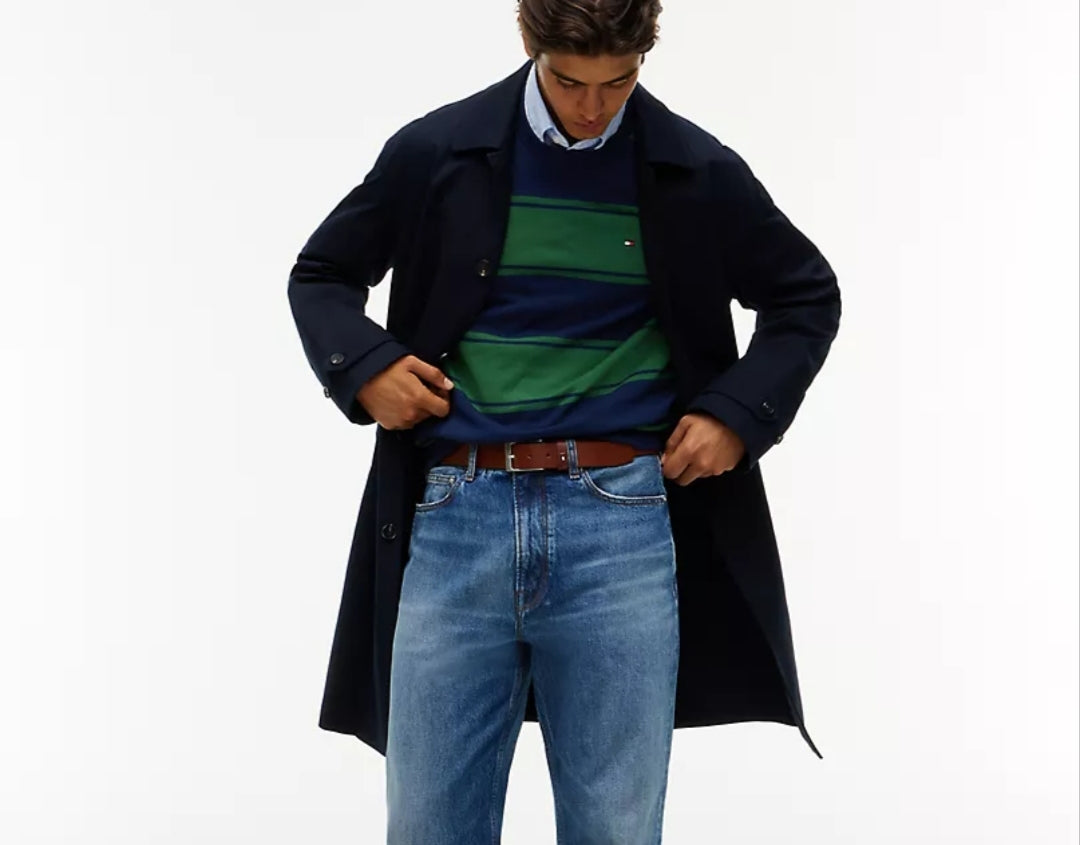 Tommy Classic Crewneck Men Sweater-Deep Evergreen