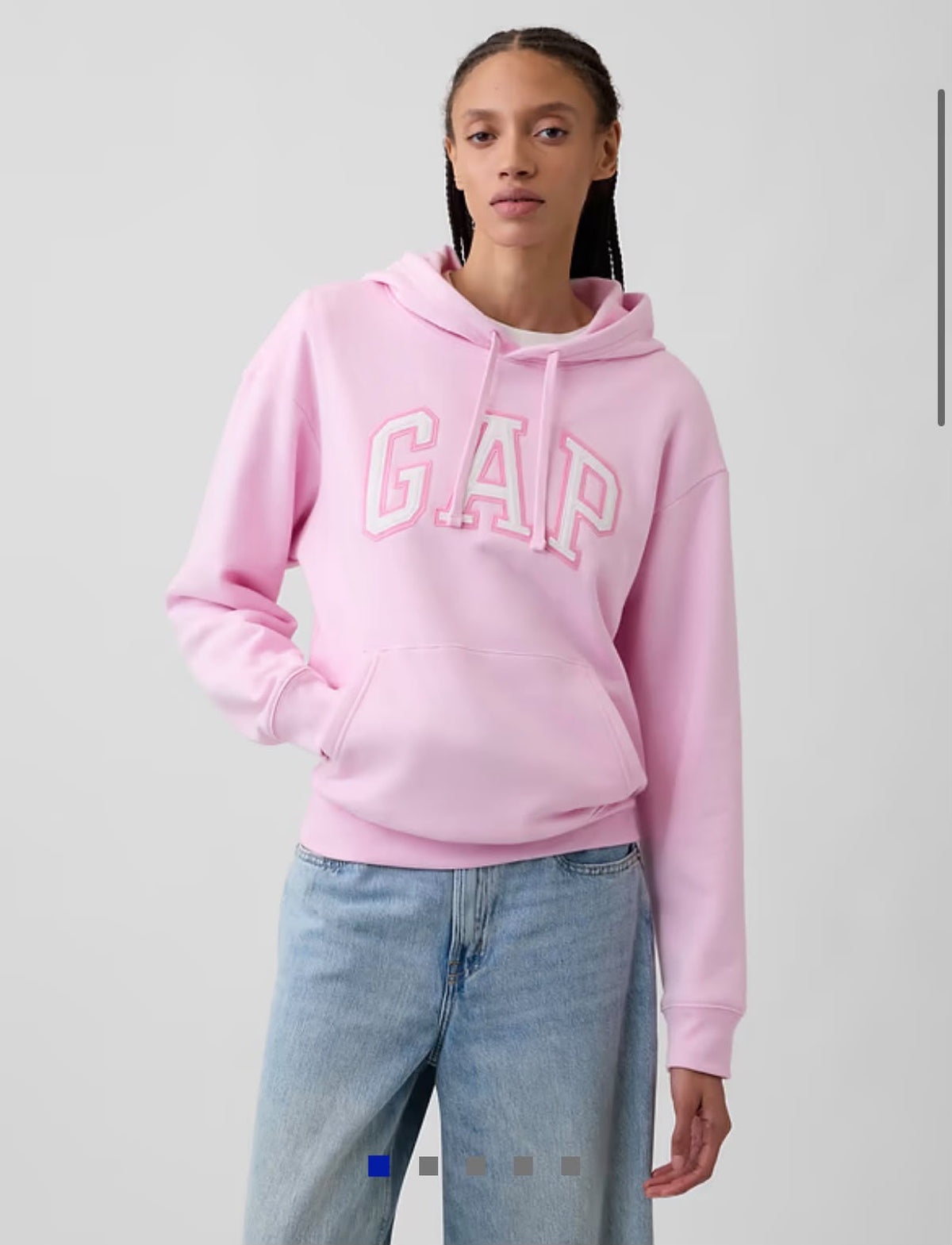 Gap Relaxed Gap Logo Women Hoodie - Primrose Pink