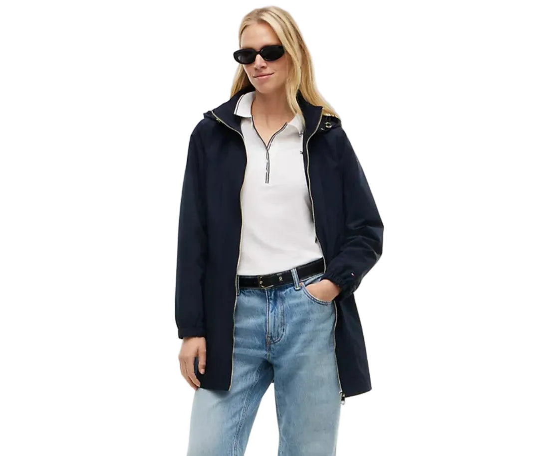 Hooded Storm  women Jacket - Navy Blue