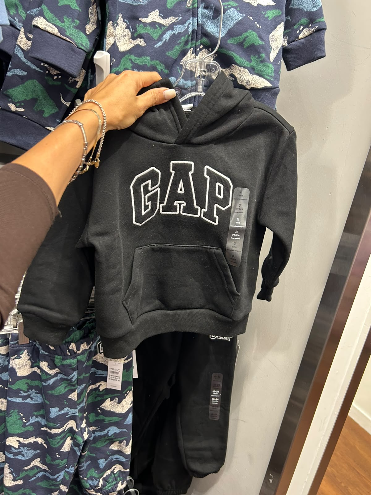 Gap Baby & Toddler VintageSoft Logo Boy  Hoodie - Black