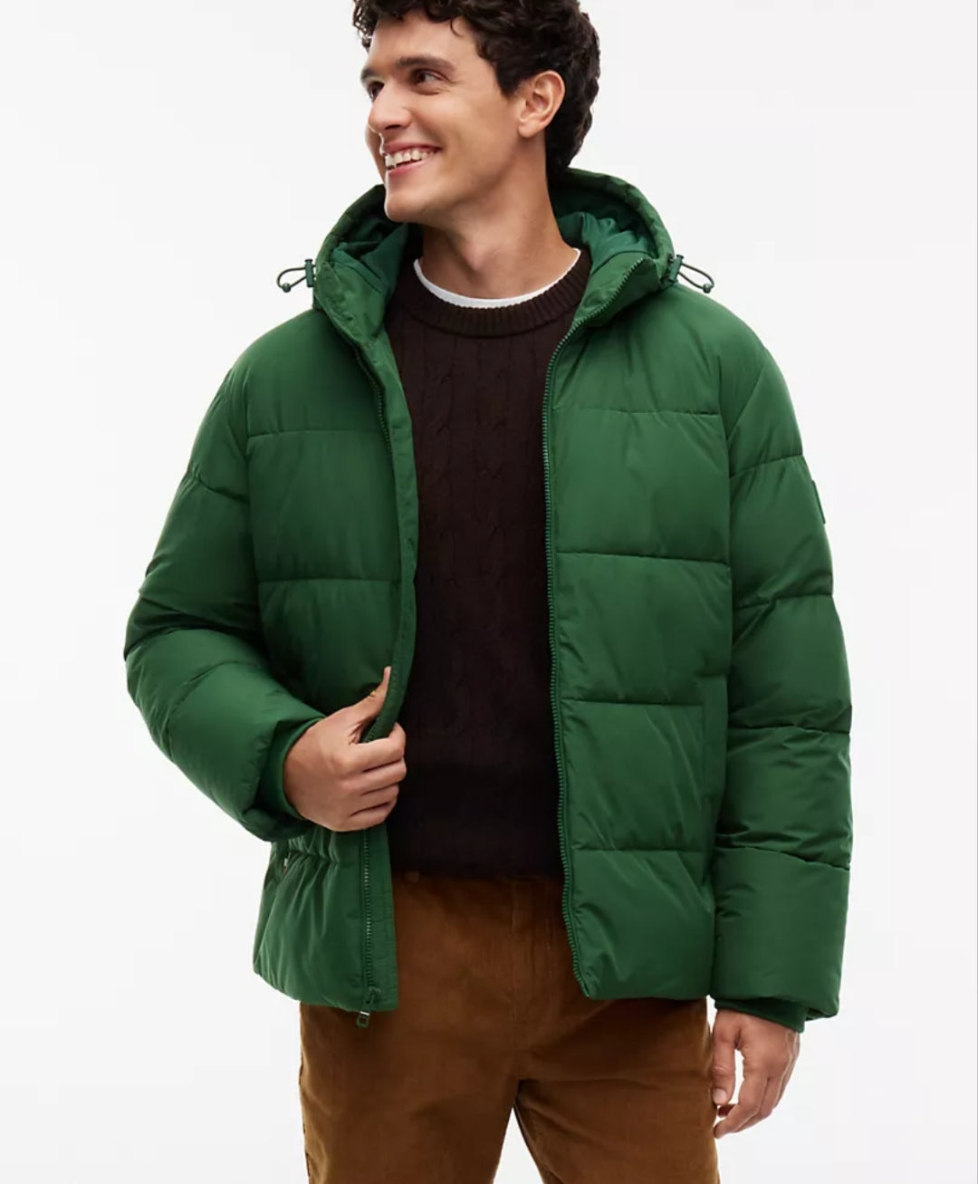 Tommy Waterproof Puffer  Men Jacket - Deep Evergreen