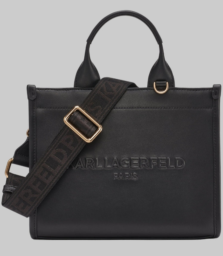 Karl KRISTINA CANVAS KARL AND CHOUPETTE LOGO Women  CROSSBODY-Black