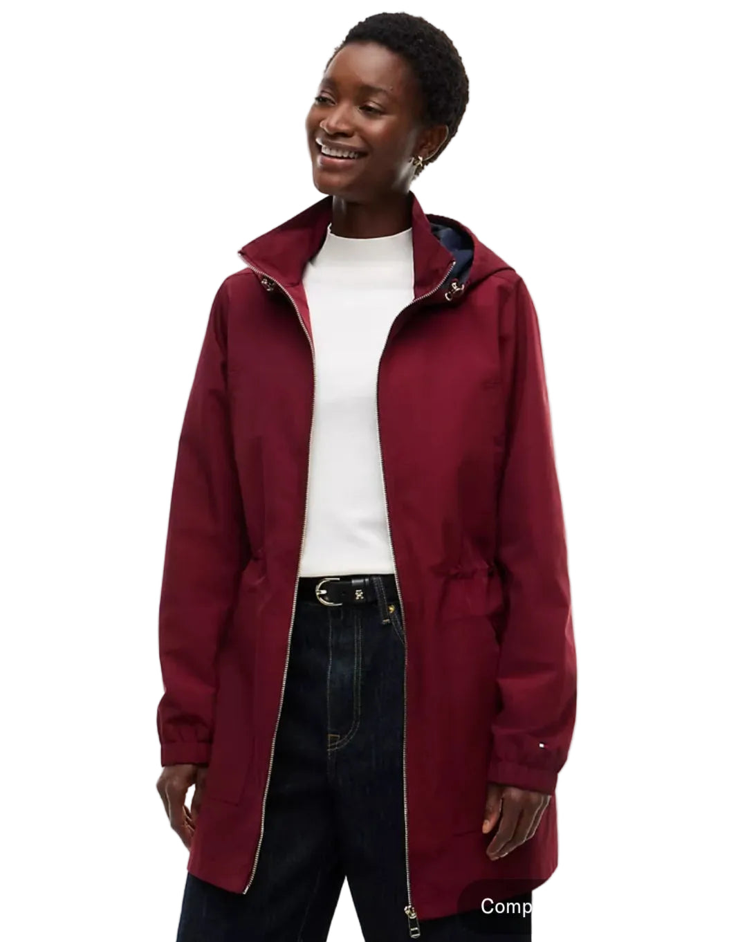Hooded Storm  women Jacket - Burgundy