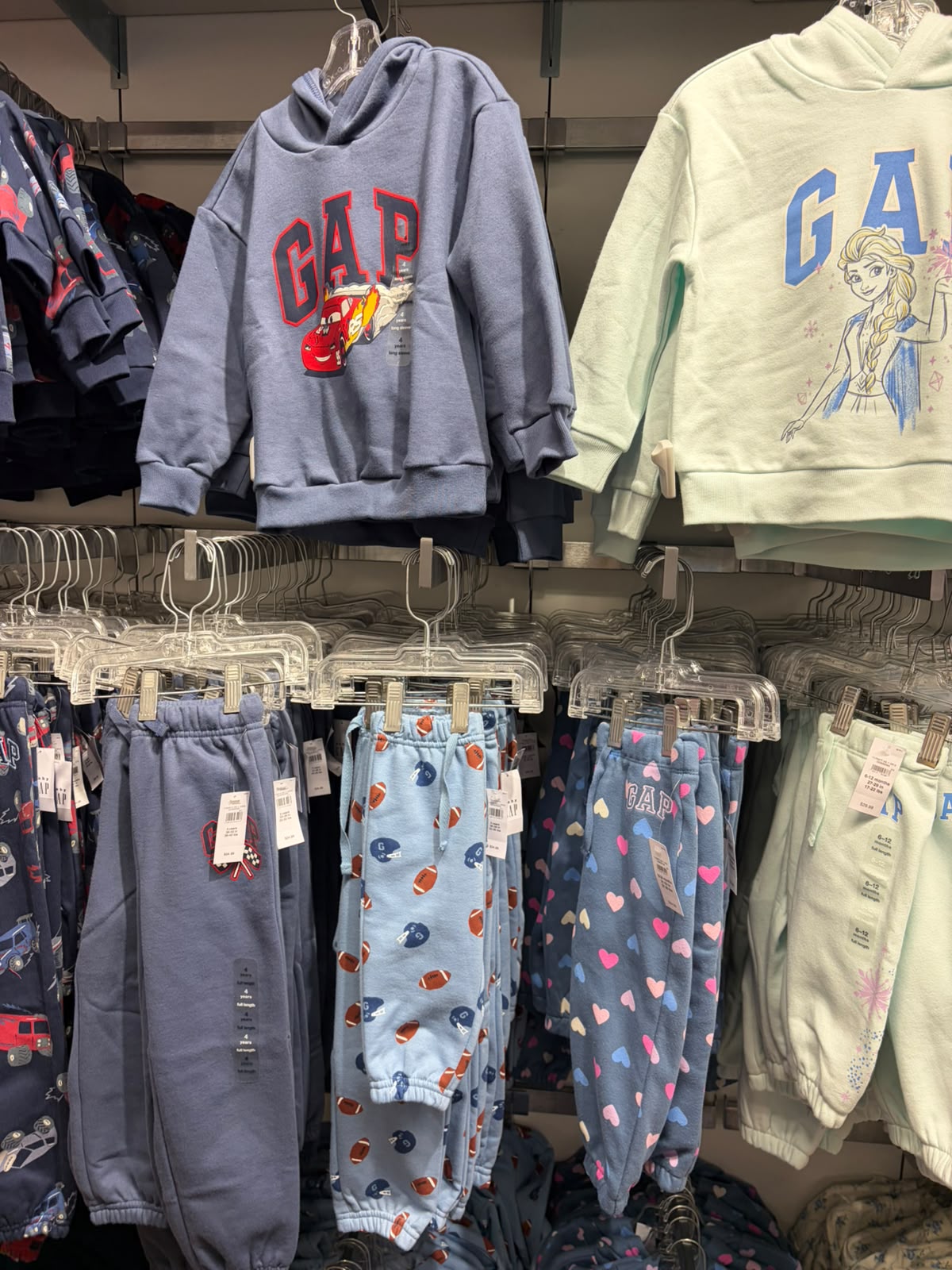 Gap babyGap Relaxed Colorblock Logo Hoodie - Sargasus Blue Lightning Mcqueen