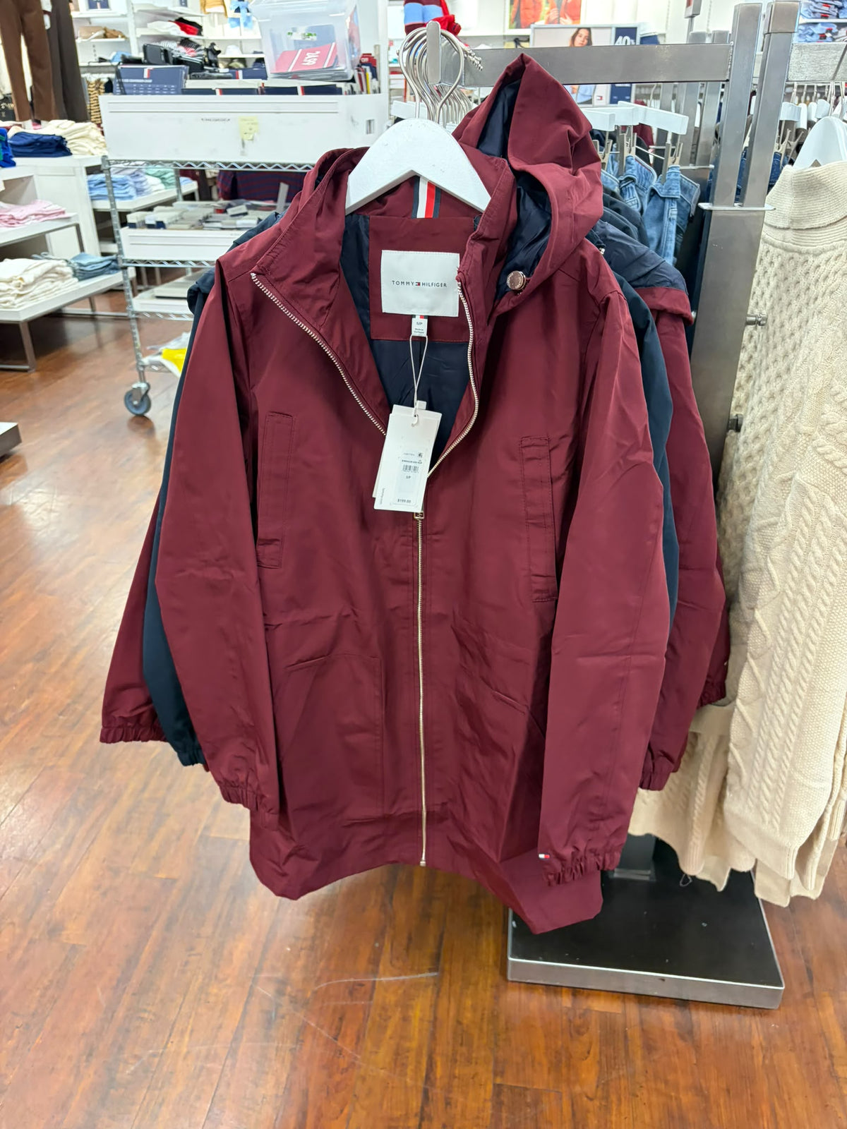 Hooded Storm  women Jacket - Burgundy