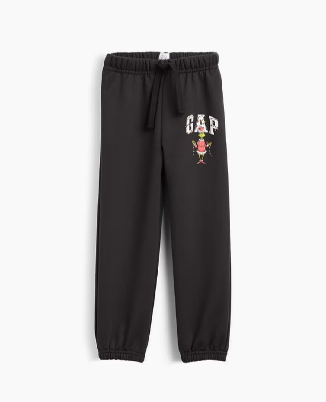 Gap babyGap Relaxed Pull-On Logo Men  Joggers - Grinch Black