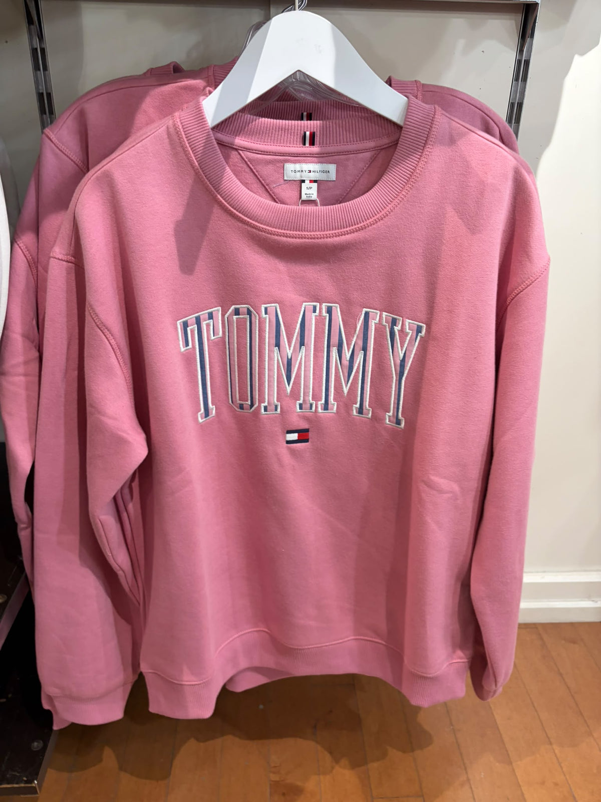 Tommy Varsity Tommy Logo Crewneck Women  Sweatshirt - Mystic Pink