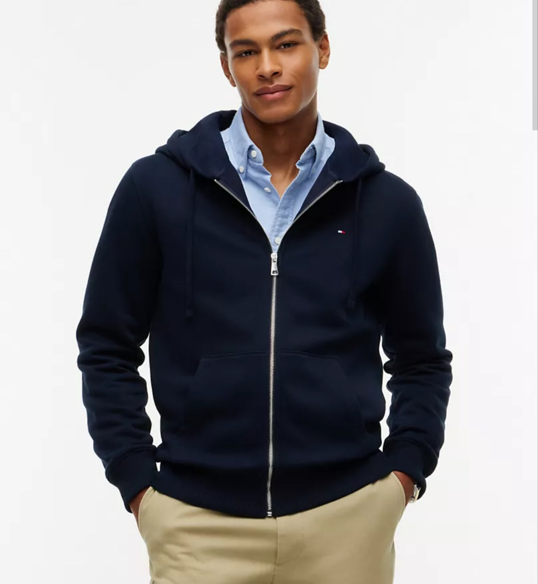 Tommy Essential Zip  Men Hoodie - Navy Blue