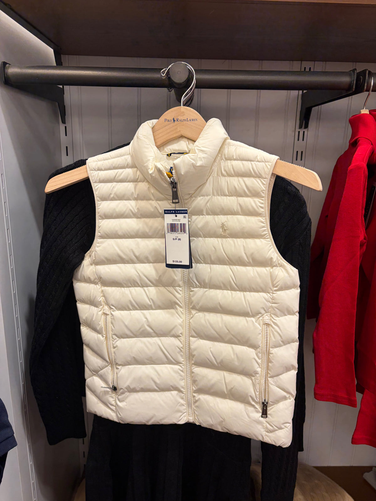 Ralph Lauren P-Layer 2 Packable Quilted Boy  Gilet - Estate Cream