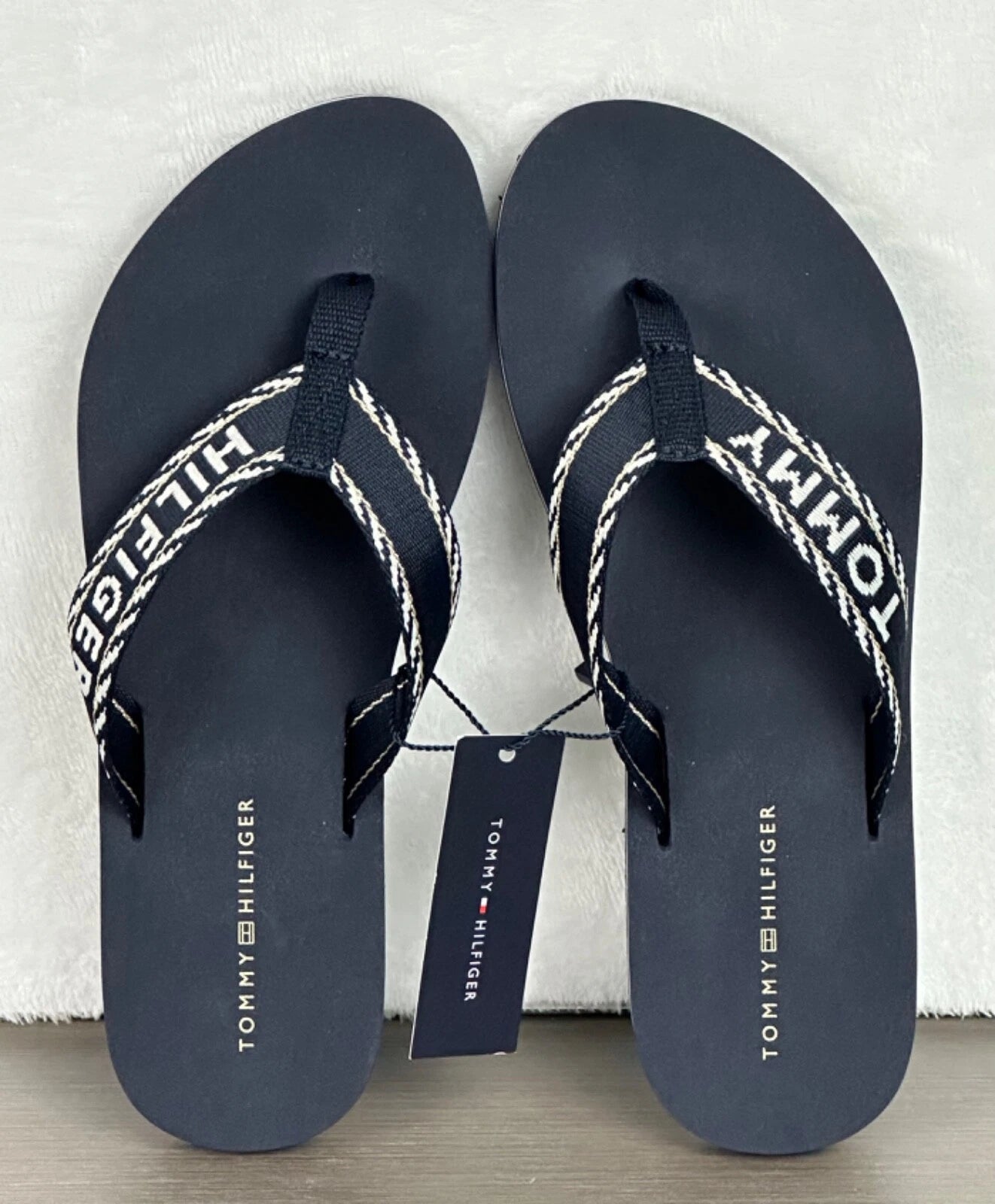 Tommy Hilfiger Women's Navy Blue Flip Flops