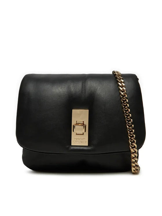 Womens' TOMMY Leather Chain Crossbody Bag black