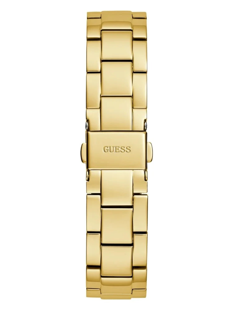 Women's Guess gold and black analog watch