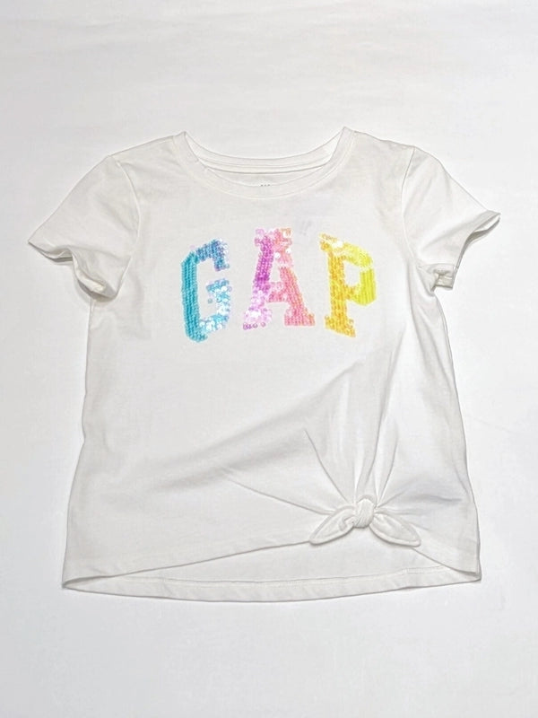 GAP Girls Brand Logo Knot Tie T-Shirt